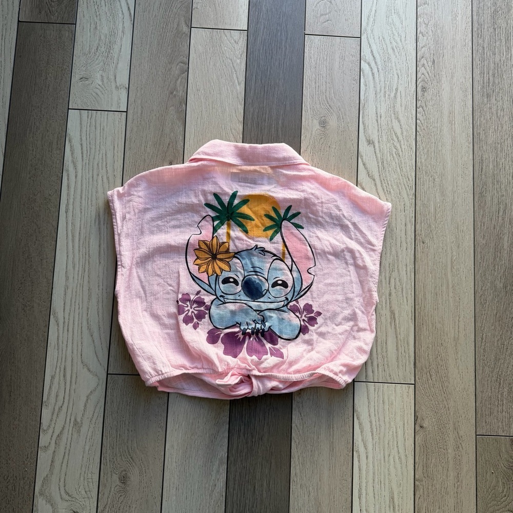 ZARA LILO & STITCH © DISNEY KNOTTED SHIRT - Picture 10 of 12